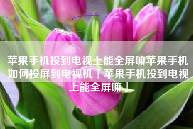 苹果手机投到电视上能全屏嘛苹果手机如何投屏到电视机「苹果手机投到电视上能全屏嘛」