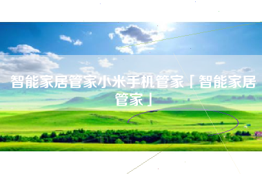 智能家居管家小米手机管家「智能家居管家」